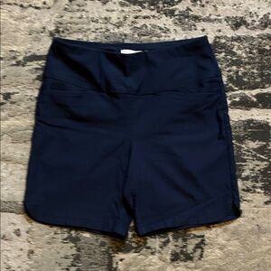 Lady Hagen Dark Blue High Waist Shorts